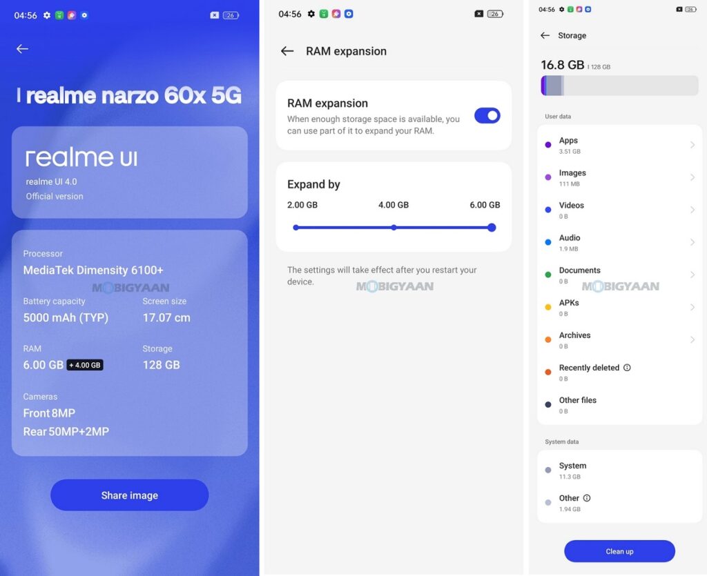 realme narzo 60x 5G Review realme UI 4.0 Specs