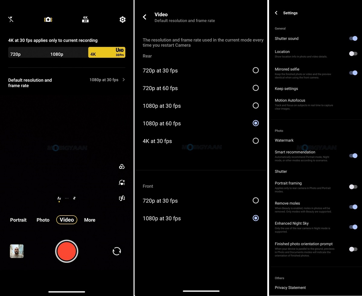 vivo T2 Pro 5G FunTouchOS 13 Camera App Modes Settings