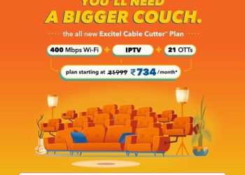 Excitel introduces Excitel TV plan starting at ₹734 per month, offers upto 400 Mbps speed, IPTV, and access to 21 OTT apps