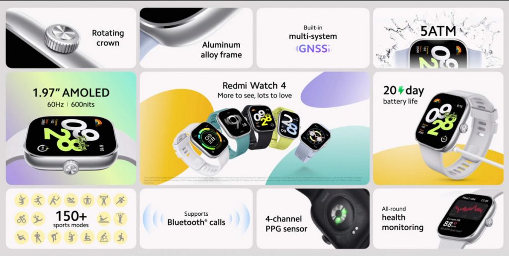 Redmi Watch 4 features