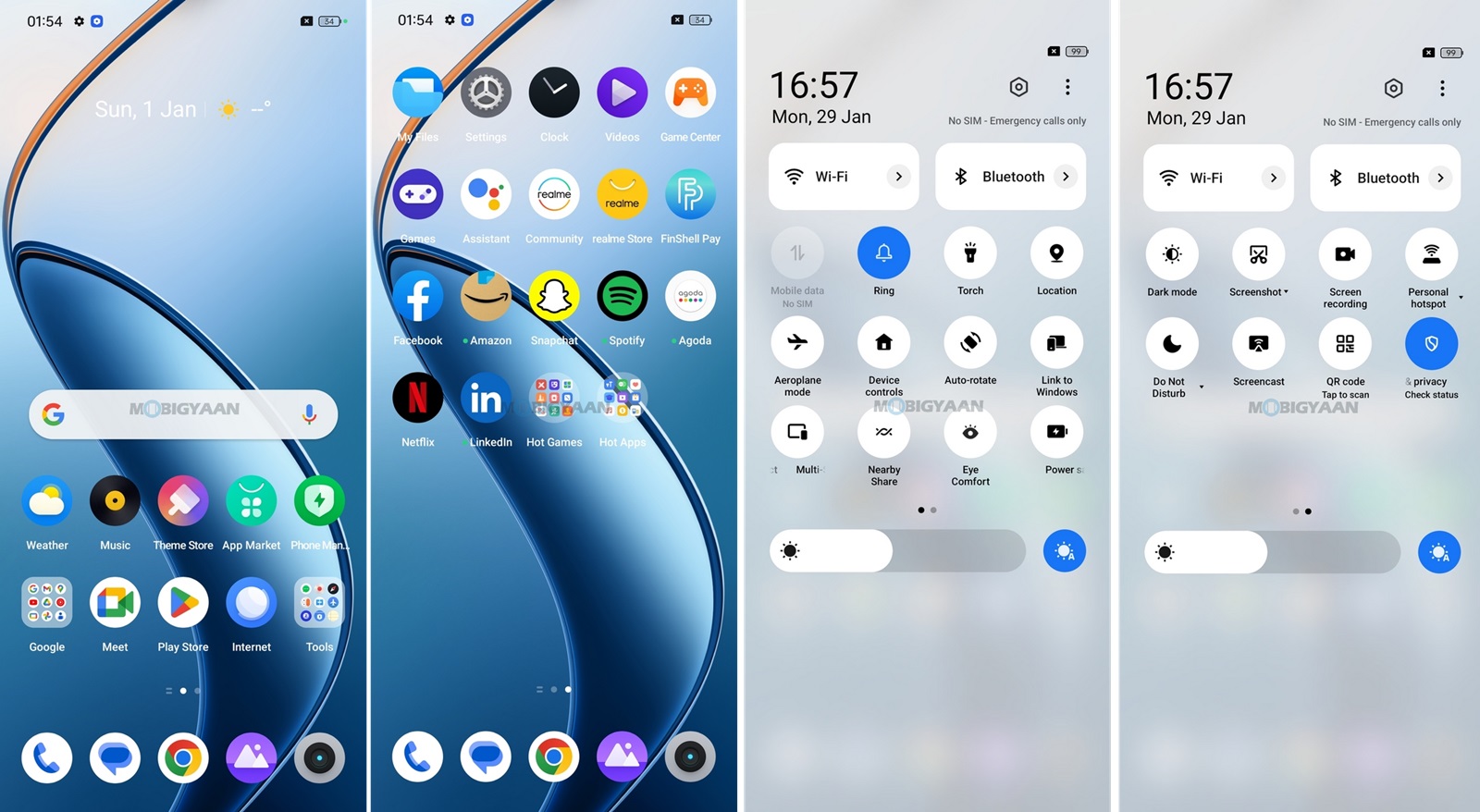 realme 12 Pro 5G Review realme UI 5.0 Homescreen Control Center 1