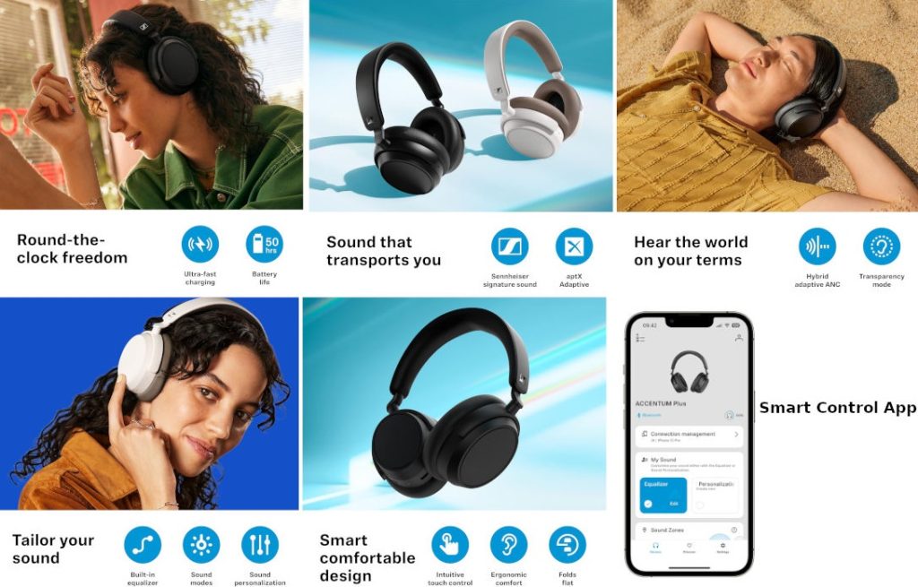 Sennheiser ACCENTUM Plus Wireless Headphones ANC India 1