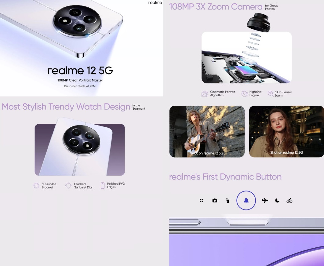 realme 12 5G features teaser