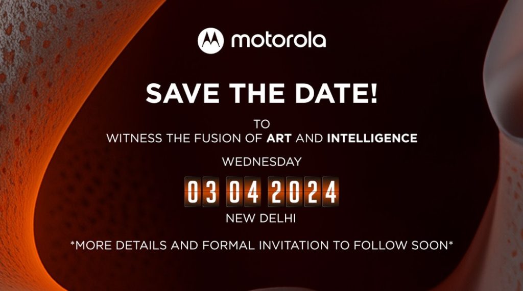 motorola India Launch Event 3rd Apr Invite