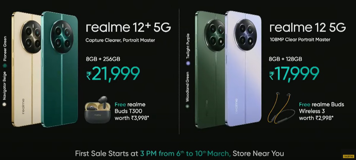 realme 12 Series 5G India Price 2