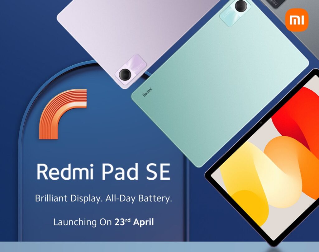 Redmi Pad SE India Launch Date 23rd April Teaser