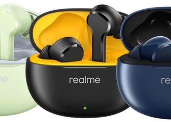 realme Buds T110 launched in India at ₹1,299, features 10mm dynamic drivers, 38 hours playback, AI ENC, dual-tone design, IPX5 water-resistant rating, 10-min quick charge, and more
