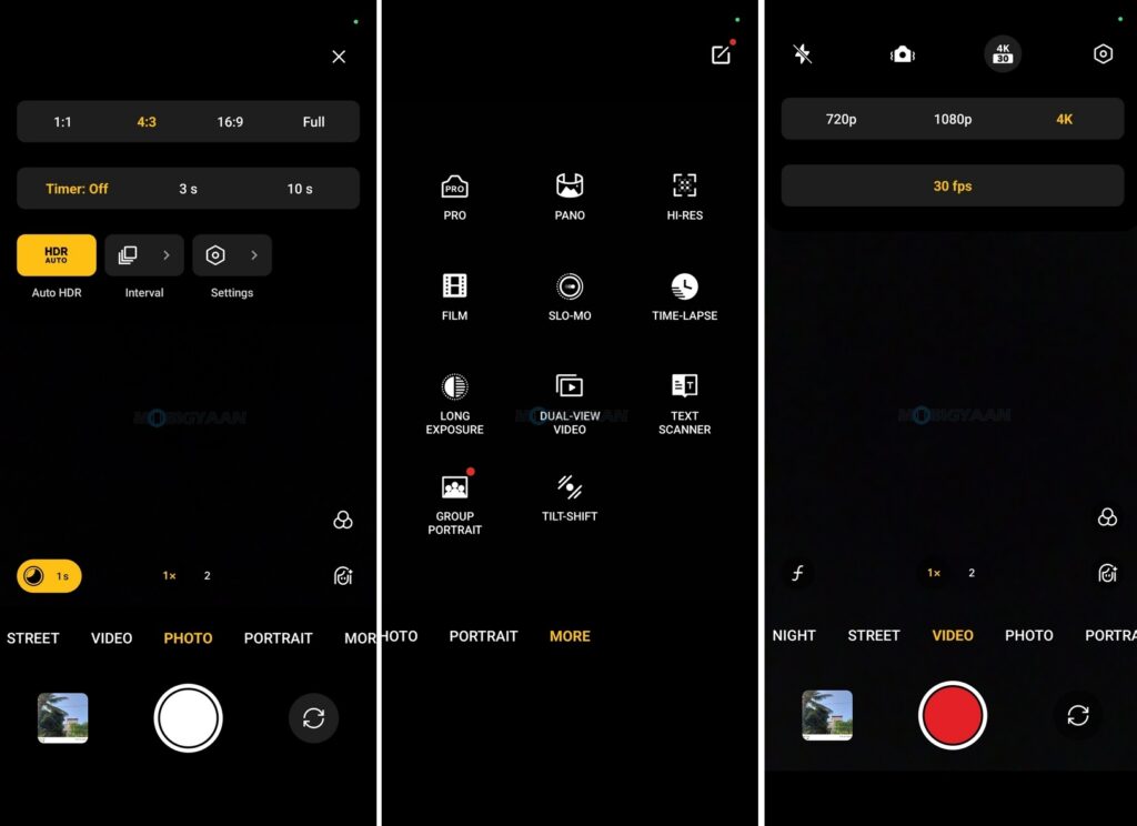 realme P1 5G Review realme UI 5.0 Camera App Modes