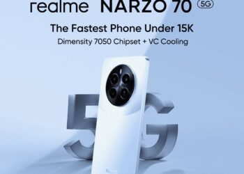 realme narzo 70 5G launching in India on 24th April alongside realme narzo 70x 5G, to feature Dimensity 7050, 120Hz AMOLED, 45W charging under ₹15,000
