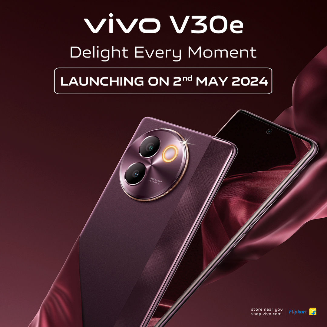 vivo V30e India Launch Date 2nd May Teaser