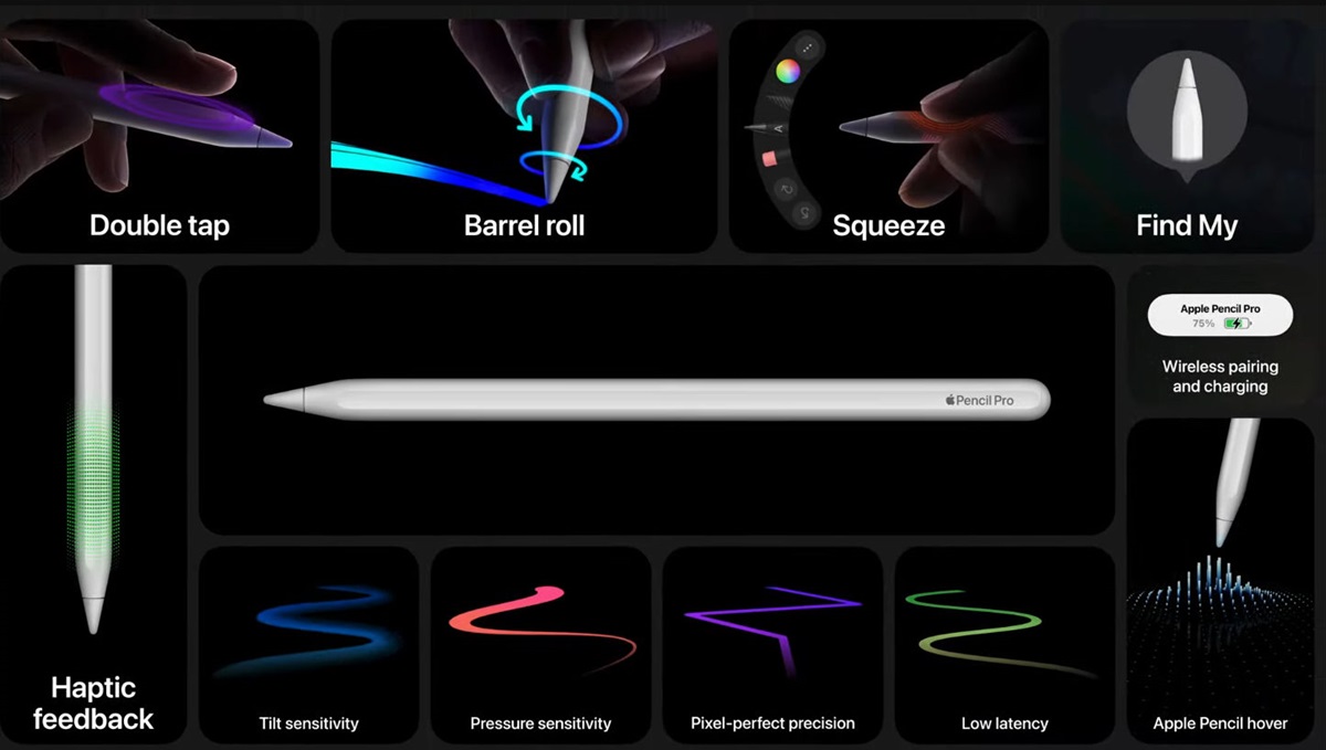 Apple Pencil Pro 2024 Features