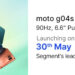 moto g04s launching in India on 30th May