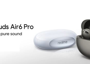 realme Buds Air6 Pro launched in India at ₹4,999, features 50dB ANC, 11mm+6mm dual drivers, 6-mic system, LDAC support, 40 hours playback, 55ms latency, IP55 water-resistant design, 10-min quick charging, and more
