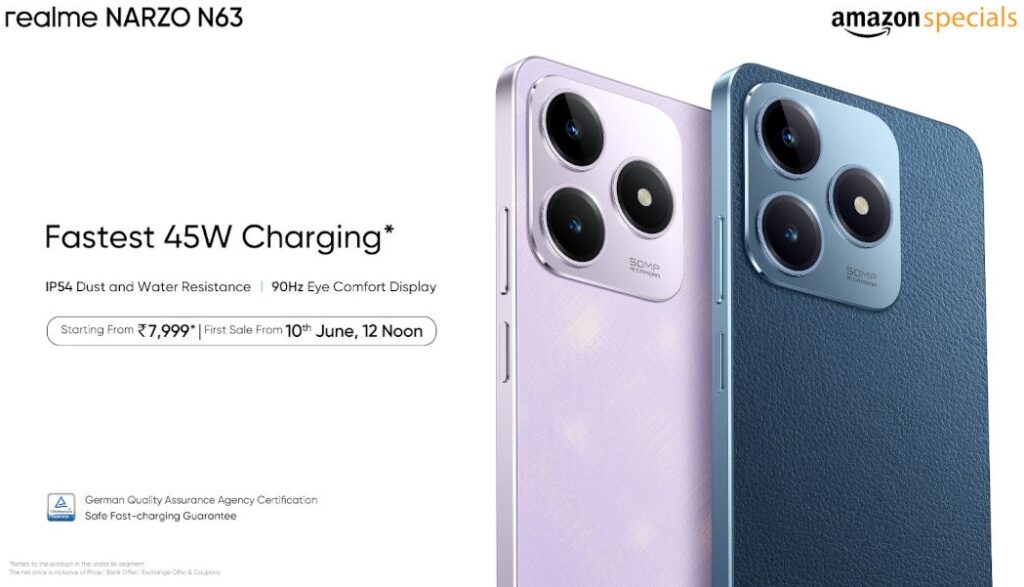 realme NARZO N63 India Price