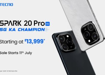 TECNO SPARK 20 Pro 5G launched in India at ₹15,999, features Dimensity 6080, upto 8GB+256GB model, 108MP camera, 120Hz LTPS display, 33W fast charging, 10W reverse charging, and more