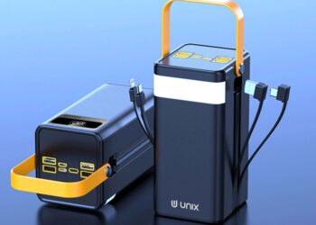 UNIX UX-1539 power bank with 50,000mAh 22.5W PD fast charging launched in India at ₹3,499