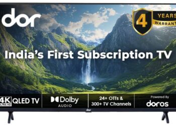 Streambox Media launches Dor 43-inch 4K QLED TV, India’s first subscription-based TV starting at ₹299 per month