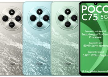 POCO C75 5G launched at ₹7,999 introductory price featuring Snapdragon 4s Gen 2, 120Hz display, 50MP Sony camera, 5160mAh battery, 5G connectivity, and more