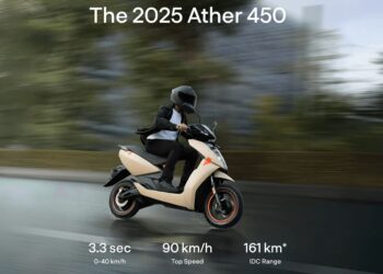Ather Energy launches 2025 Ather 450 Series electric scooters India