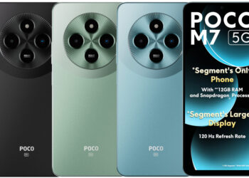 POCO M7 5G launched in India at ₹9,999 introductory price, featuring Snapdragon 4 Gen 2, 50MP Sony IMX852 camera, 6.88-inch 120Hz screen, 5160mAh battery, and more