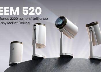 Portronics Beem 520 Smart LED Projector launched at ₹6,999 featuring compact design, 4K support, built-in telescopic stand, and more