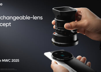 realme showcases interchangeable-lens concept and AI imaging tech at MWC 2025