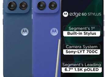 motorola edge 60 STYLUS launched in India at ₹22,999 featuring built-in Stylus, IP68 military-grade design, 1.5K OLED screen, Snapdragon 7s Gen 2, wireless charging, and more