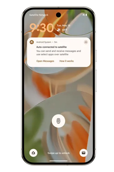 Google Find Hub Satellite Connectivity