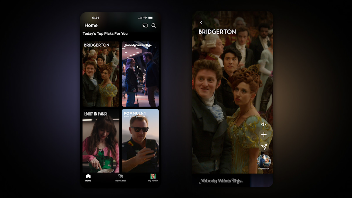 Netflix Tests Vertical Video Feed