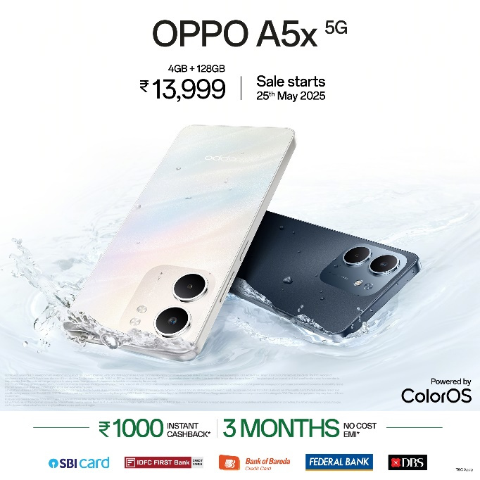 OPPO A5x 5G launch offers
