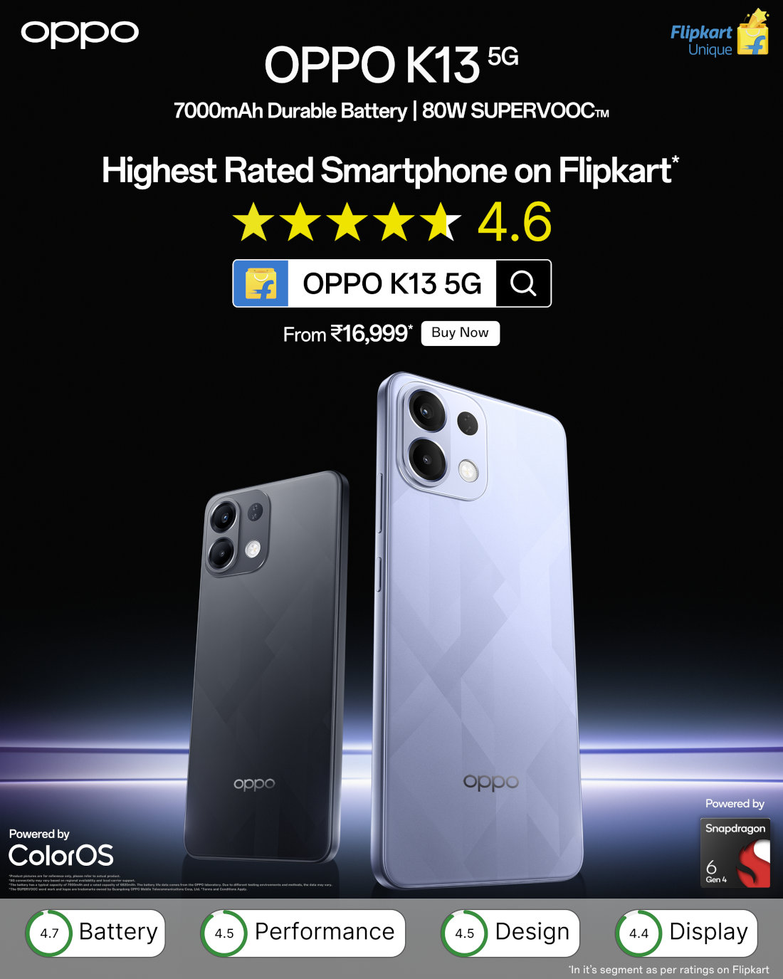 OPPO K13 5G Highest Rated Phone Flipkart