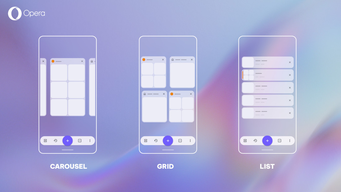 Opera for Android tab Island