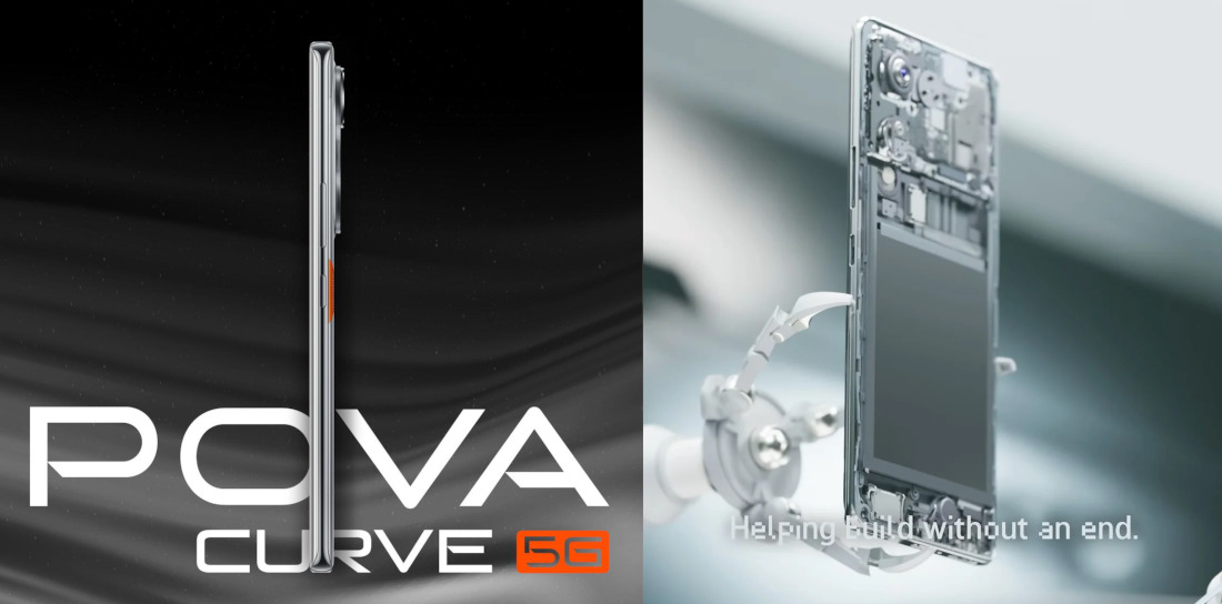 TECNO POVA CURVE 5G design teaser
