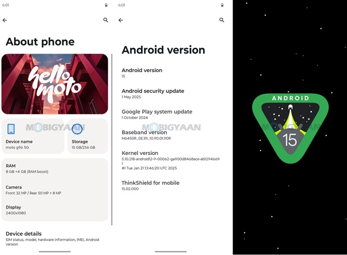 moto g96 5G Review MyUX About Android 15