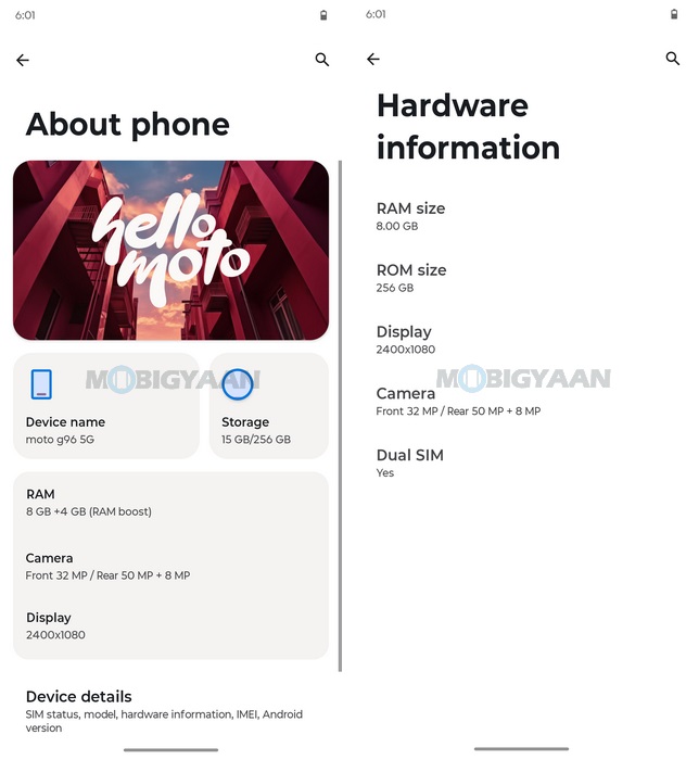 moto g96 5G Review MyUX About Specs CPU