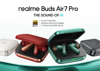 realme Buds Air7 Pro launched in India at ₹4,999 special price, featuring (11mm+6mm) dual drivers, 53dB ANC, AI Live Translator, LDHC 5.0 support, aluminium design, 48h battery life, and more