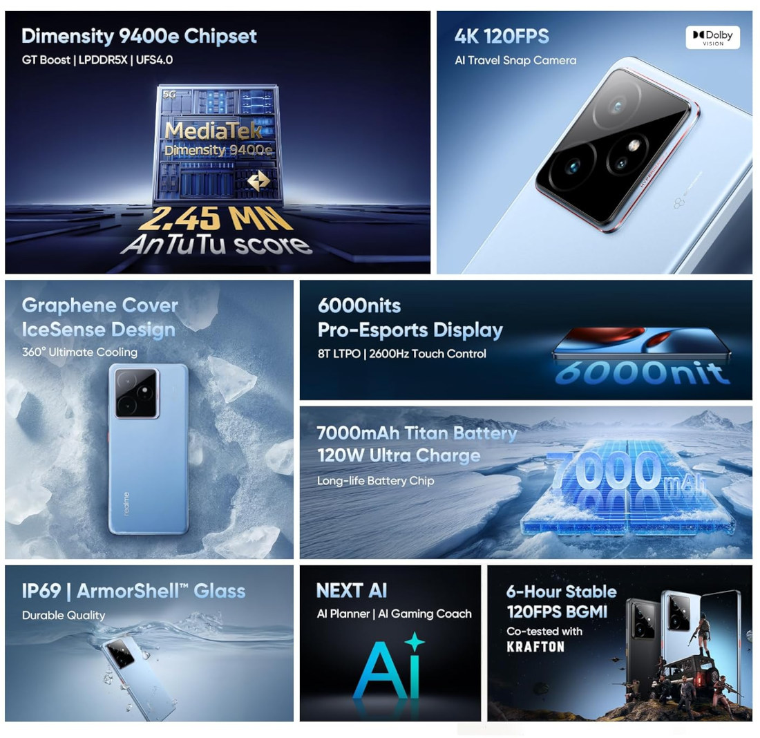 realme GT 7 features