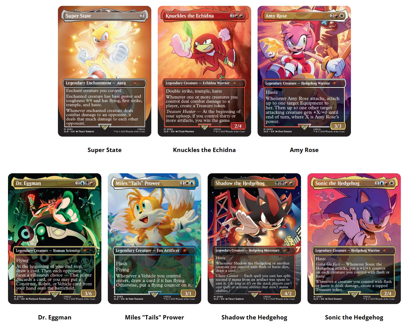 Sonic The Hedgehog Secret Liar Cards