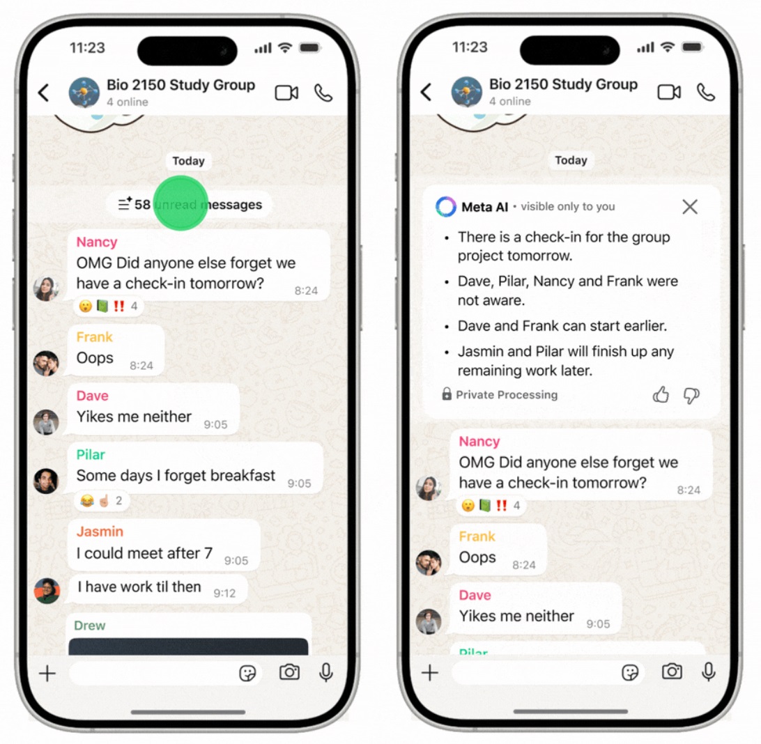 Meta Private Processing WhatsApp 2