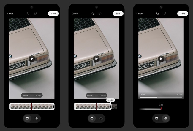 Nothing Gallery App Video Trim