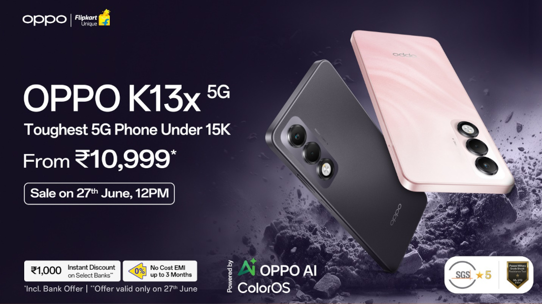 OPPO K13x 5G India launch offer 1