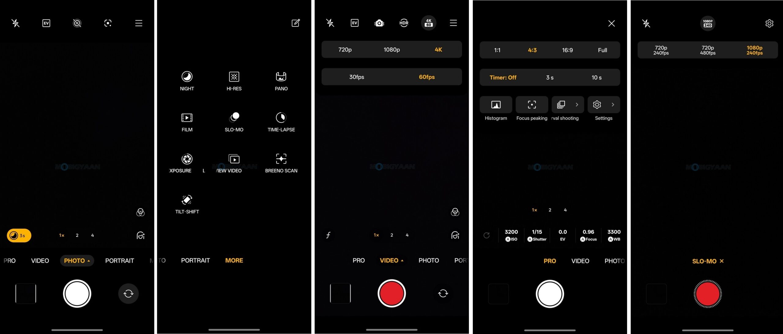 OnePlus 13s Review Camera App Modes scaled