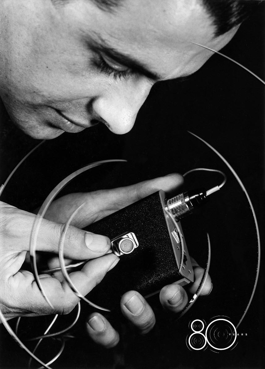 Sennheiser celebrates 80 years of audio innovation and engineering excellence 2 Sennheisers first microphhone with wireless technology