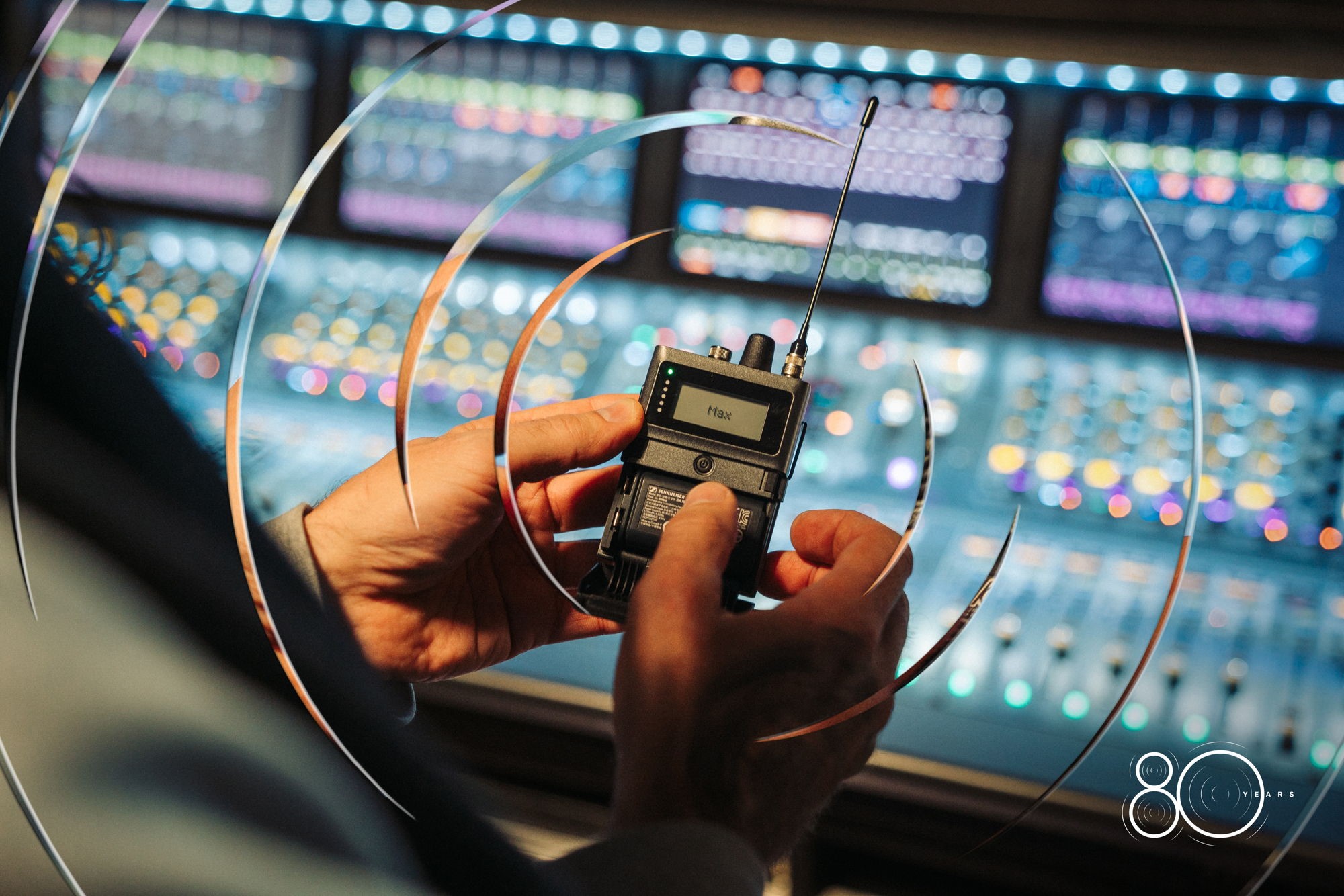 Sennheiser celebrates 80 years of audio innovation and engineering excellence 3 Spectera the worlds first bidirectional digital wireless broadband ecosystem