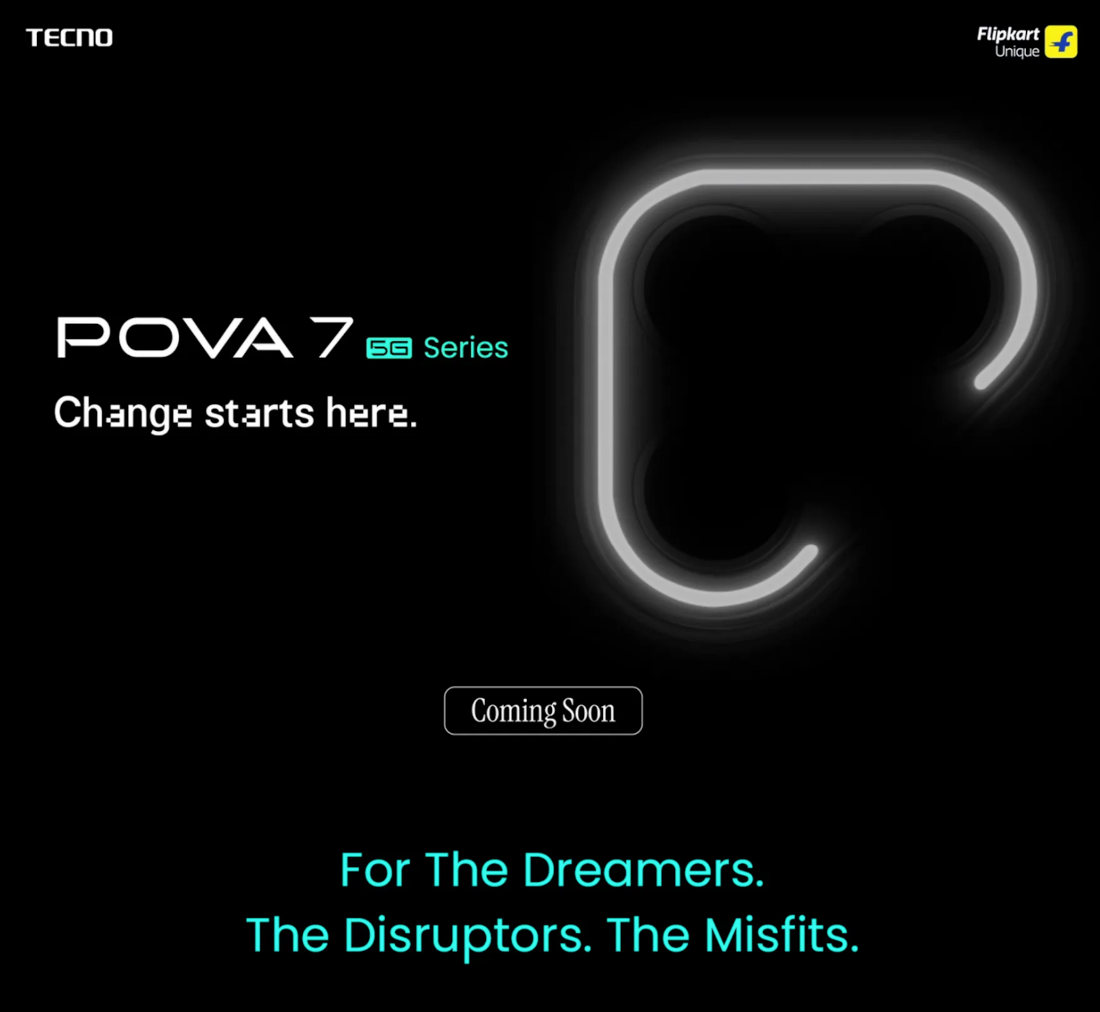 TECNO POVA 7 Series India launch teaser