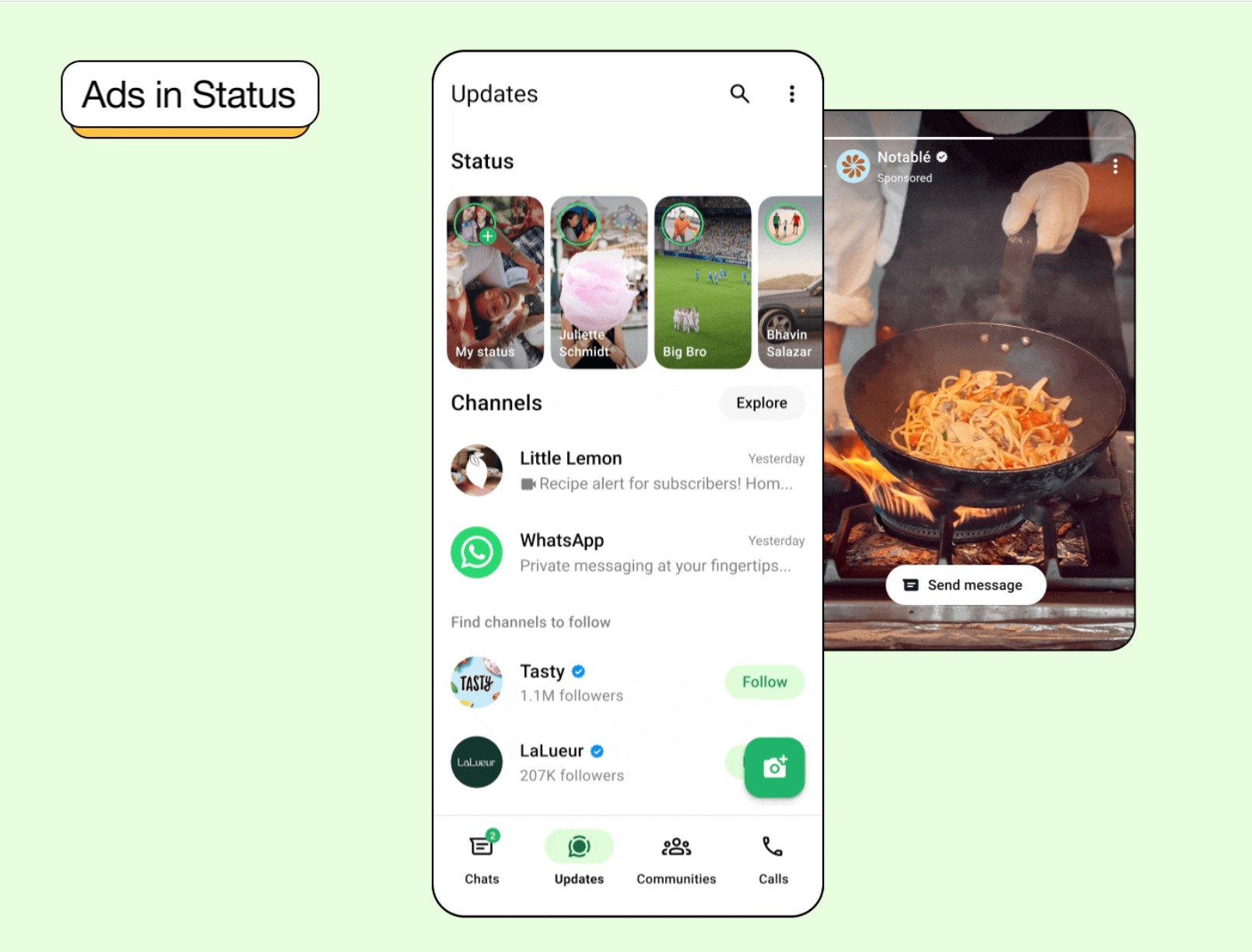 WhatsApp Ads in Status 1