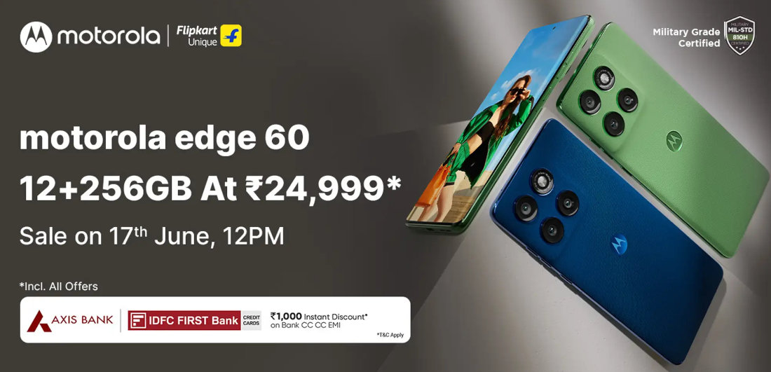 motorola edge 60 India launch offers