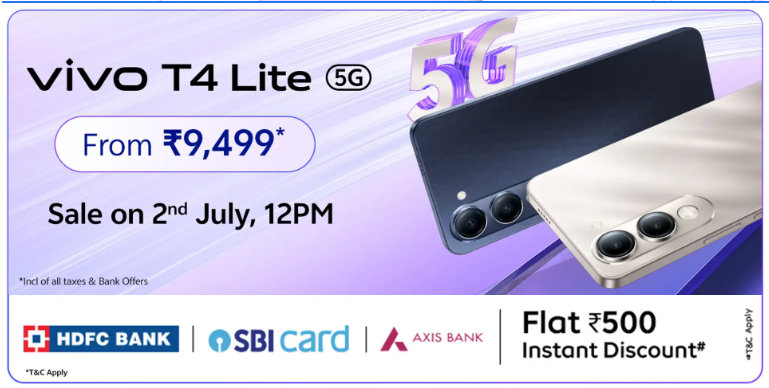 vivo T4 Lite 5G India launch offers