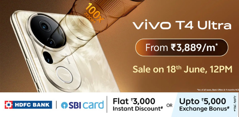 vivo T4 Ultra india launch offers