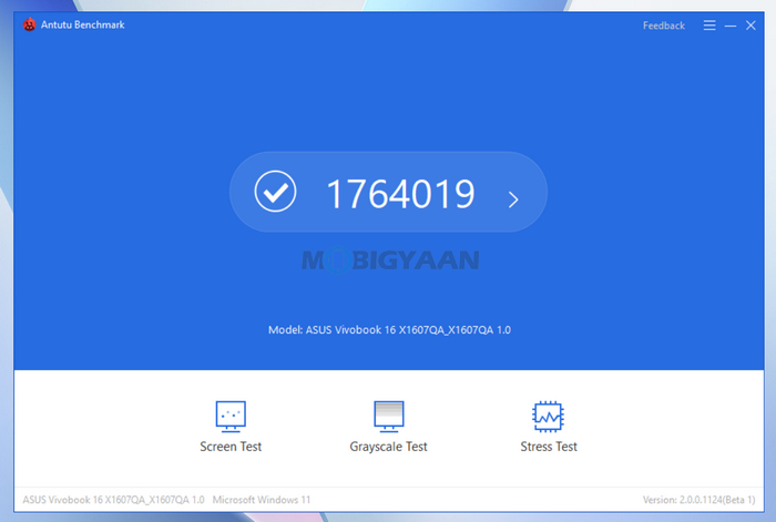 ASUS Vivobook 16 X1607QA Review About Specs Performance Benchmarks AnTuTu